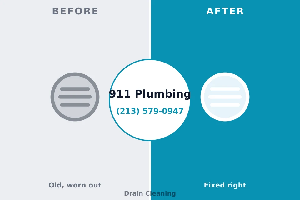 Before and after: plumbing repair Bunker Hill, IL